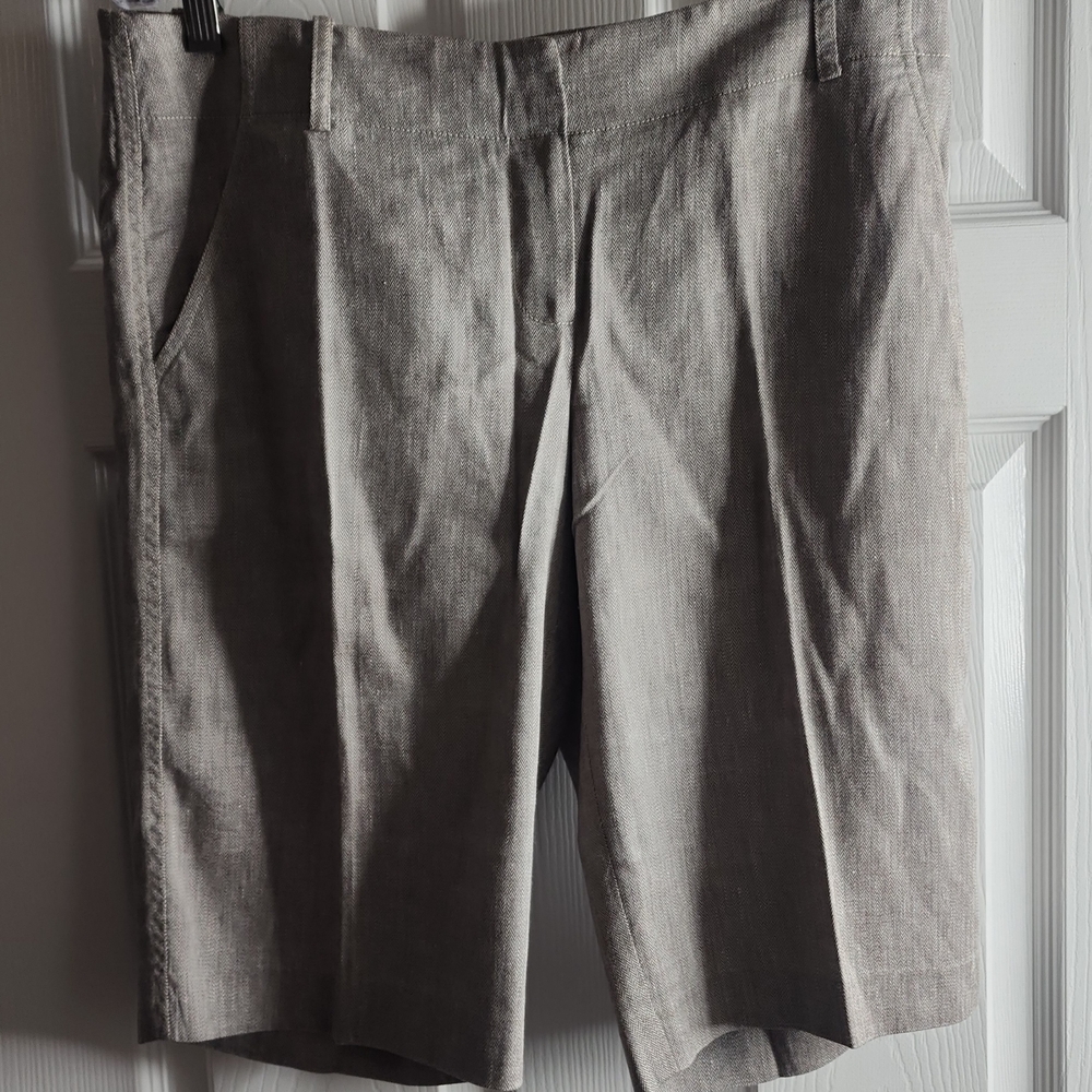 Tahari Men's Gray Flat Front Shorts